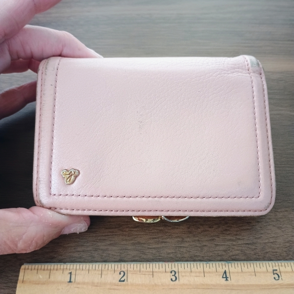 Agnes B Voyage Pink Leather Wallet